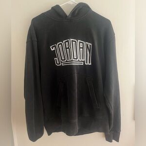 Black Jordan hoodie, Worn 3 times, Size Medium